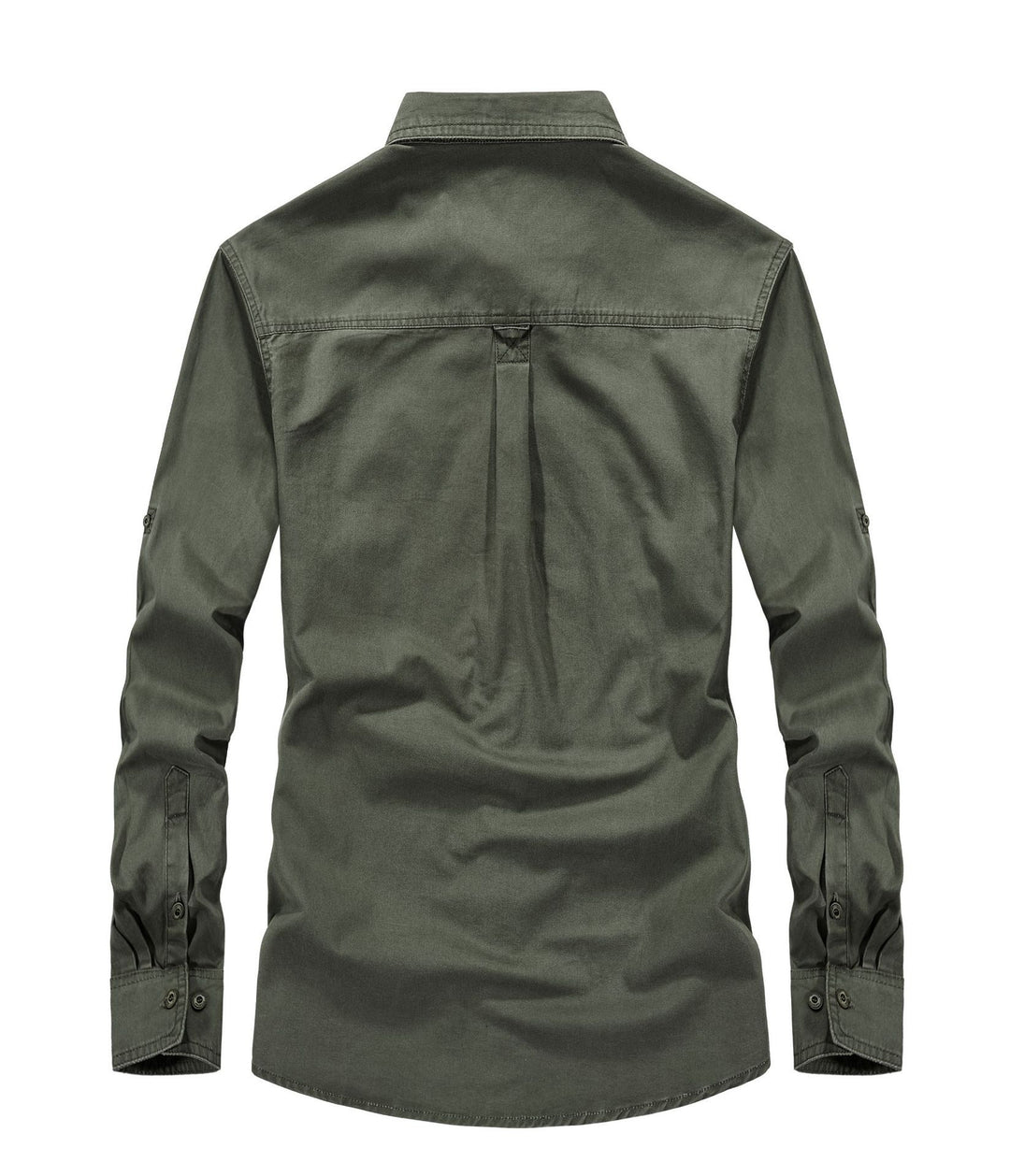 Herren Utility‑Field‑Hemdjacke mit Brustpattentaschen, Rollärmel und robustem Canvas Echoarchiv