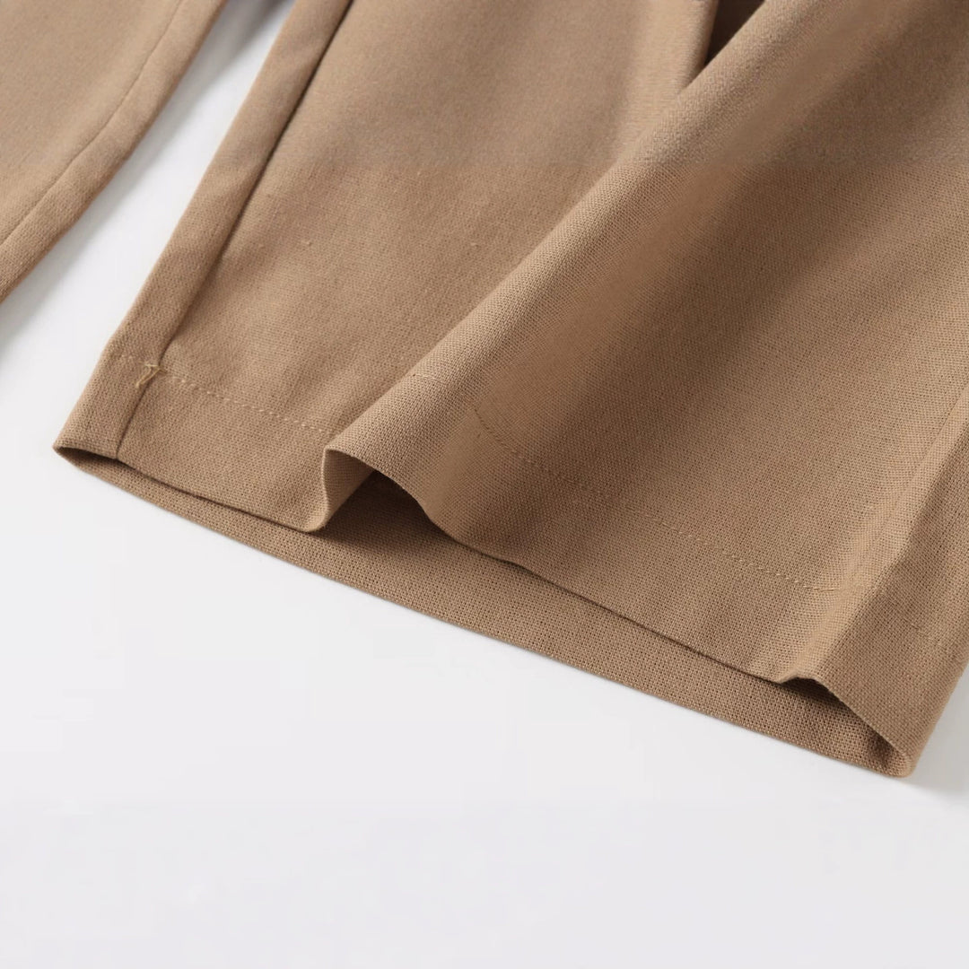 Damen Weite Culotte-Hose mit elastischem Bund und geradem Bein Echo Archiv