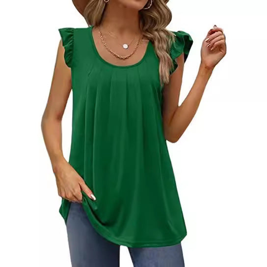 Damen luftiges Blusenshirt mit elegantem Rüschendesign Echo Archiv