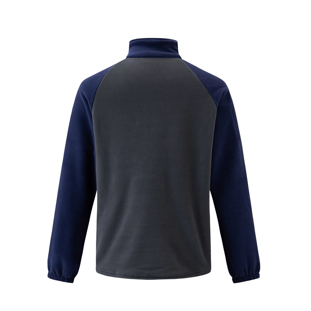 Herren Fleece-Pullover mit halbem Reißverschluss und praktischen Taschen Echoarchiv