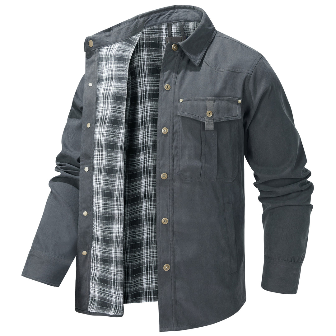 Herren Flanell gefütterte Arbeitsjacke Echoarchiv