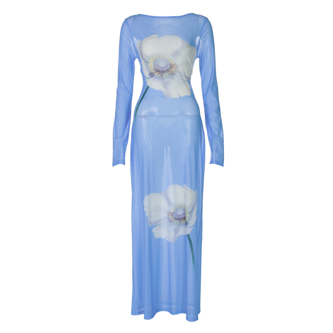 Damen Maxikleid mit floralen Mustern Echo Archiv