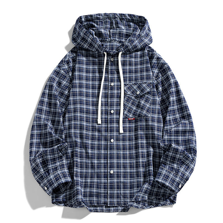 Herren Multifunktionale Kapuzenjacke aus Karo-Stoff Echo Archiv