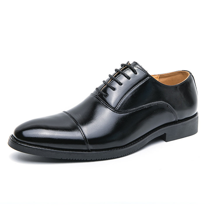 Herren klassische Oxford-Lederhalbschuhe mit Kappnaht, gepolstertem Lederfutter und rutschfester Gummisohle Echo Archiv