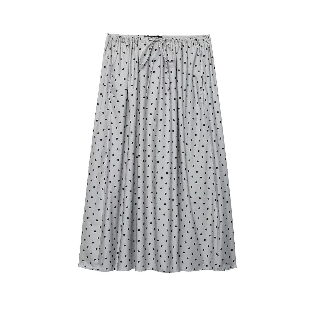 Damen Midirock mit elastischem Bund, Plissee‑Optik und Polka‑Dot‑Muster Echoarchiv