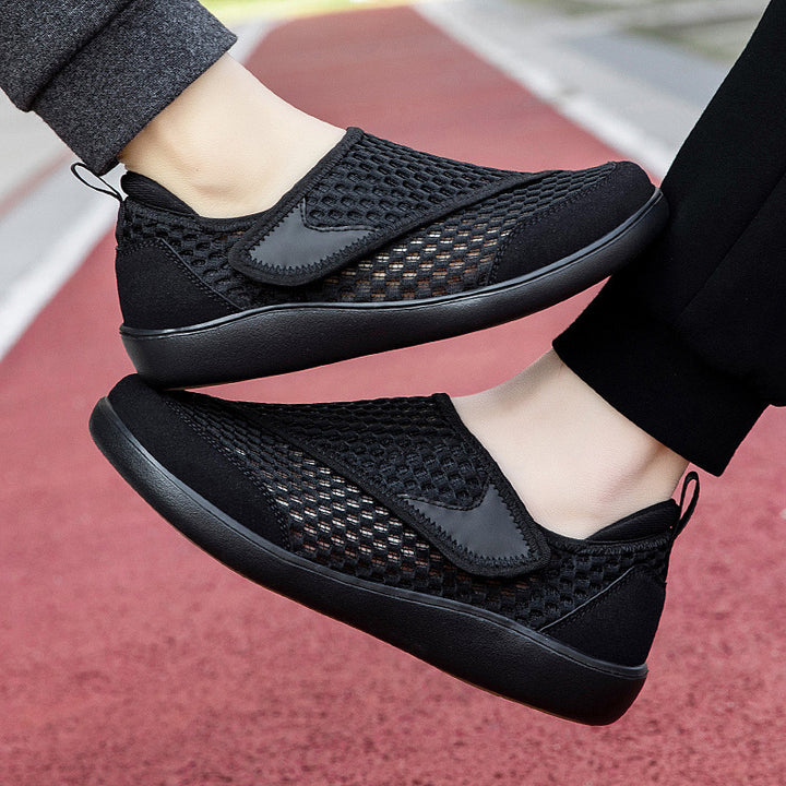 Unisex nan atmungsaktiver Netz-Slipper mit verstellbarem Klettverschluss und viskoelastischem Fußbett Echo Archiv