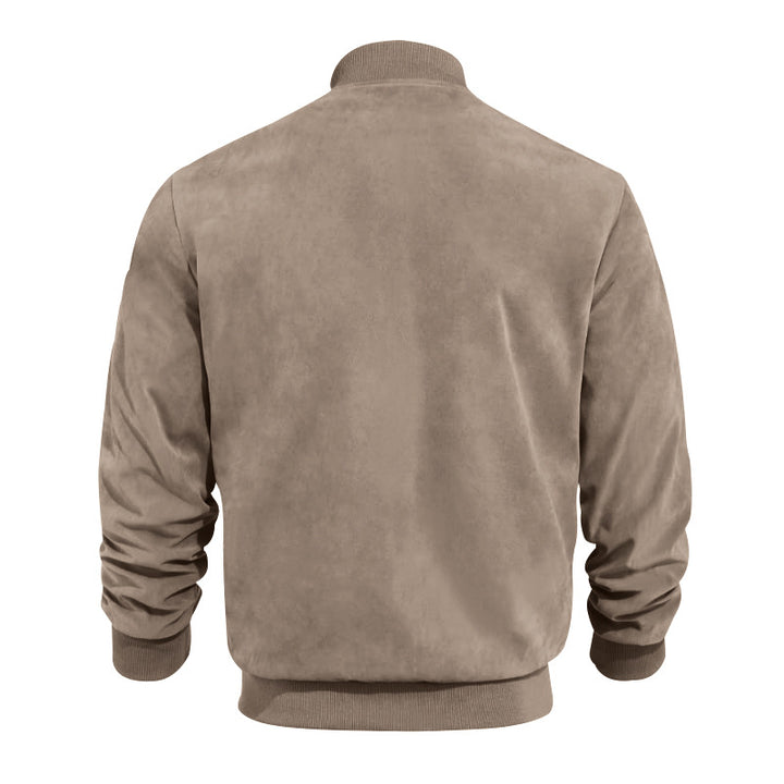 Herren lässige Kunstleder-Blousonjacke Echoarchiv