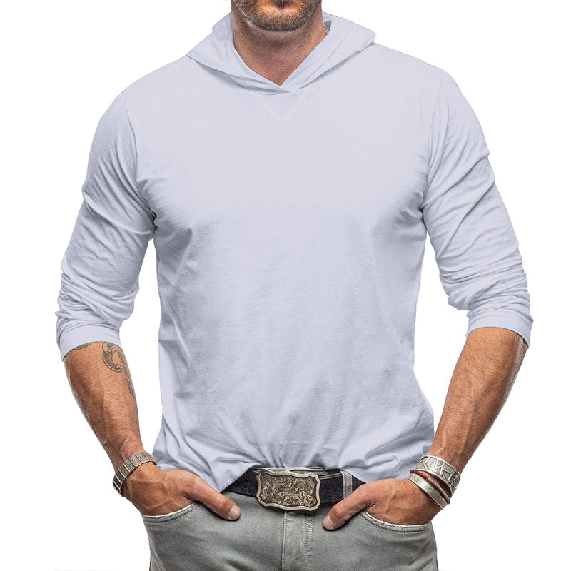 Herren gemütliches Langarmshirt mit Kapuze Echoarchiv