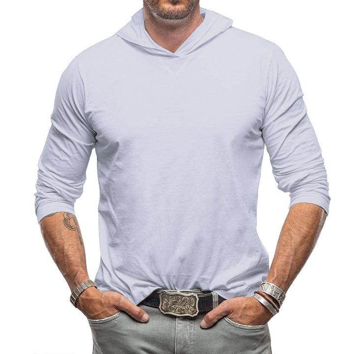 Herren gemütliches Langarmshirt mit Kapuze Echoarchiv