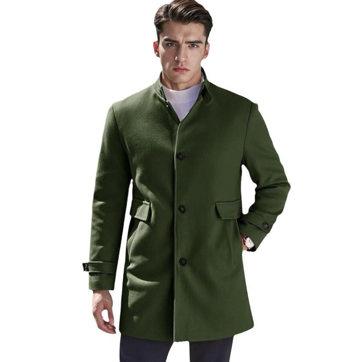 Herren eleganter Außenmantel mit praktischen Taschen Echoarchiv