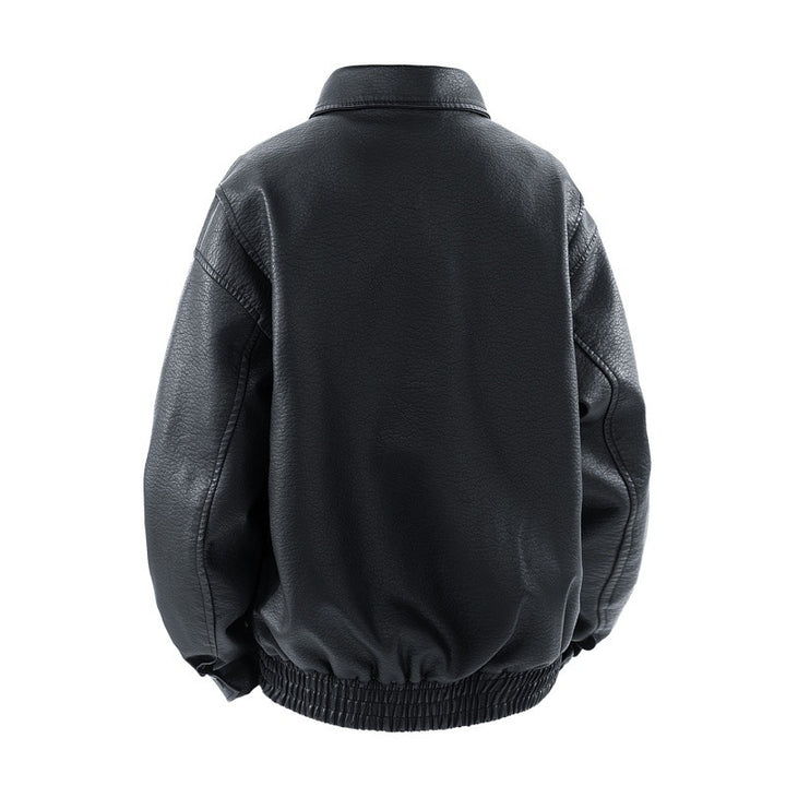 Herren Coole Kunstlederjacke mit praktischen Taschen Echo Archiv