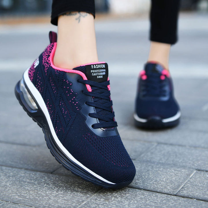 Damen nan atmungsaktive gepolsterte Leichtgewichtslaufschuhe mit Luftpolster Echo Archiv
