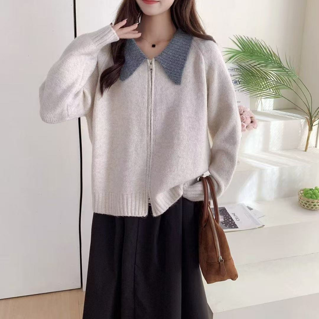 Damen Gemütlicher Zip-Pullover Echo Archiv