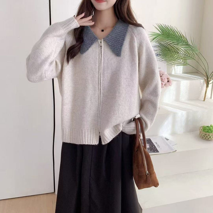 Damen Gemütlicher Zip-Pullover Echo Archiv