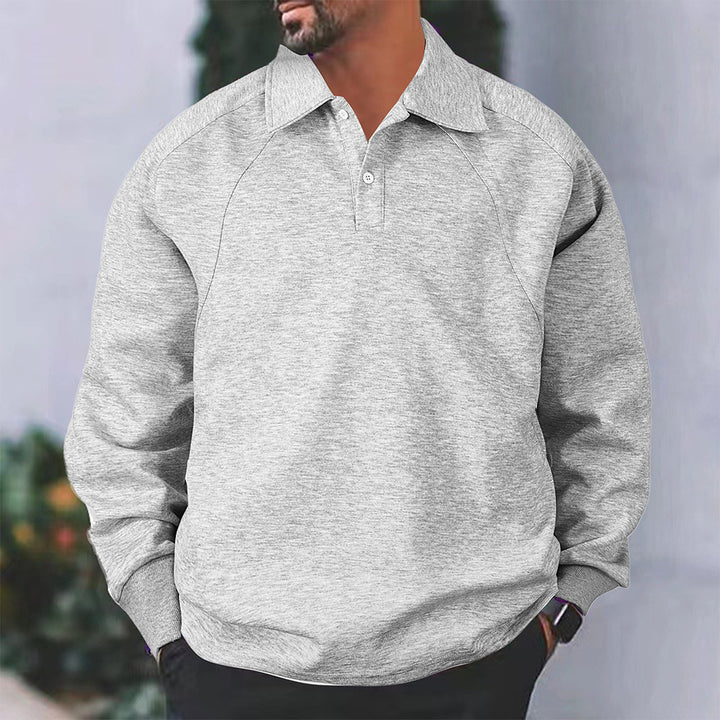Herren Poloshirt mit langem Arm aus atmungsaktivem Material Echoarchiv