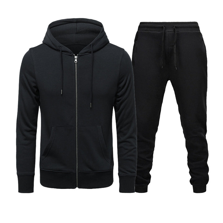 Herren Sportlicher Fleece Hoodie und Jogginghose Set Echoarchiv