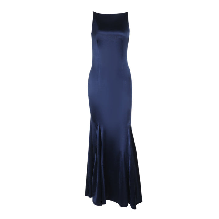 Damen elegantes Abendkleid mit tiefem Rückenausschnitt und figurbetontem Schnitt Echo Archiv