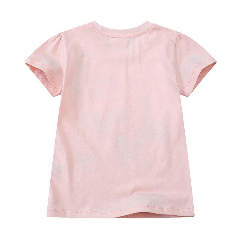 Mädchen T-Shirt mit buntem Einhornmotiv Echo Archiv