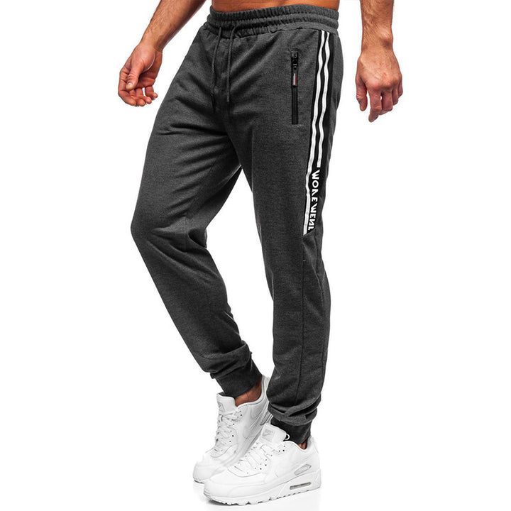 Herren stylische Jogginghose mit praktischen Reißverschlusstaschen und elastischem Bund Echoarchiv