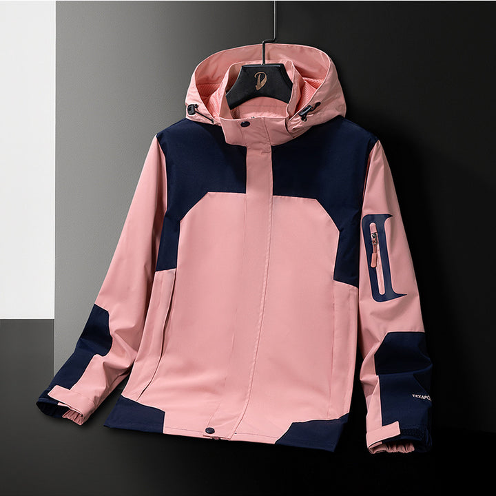 Herren Technische Softshell-Outdoorjacke mit Kapuze wasserabweisender Membran und Ärmeltasche Echoarchiv