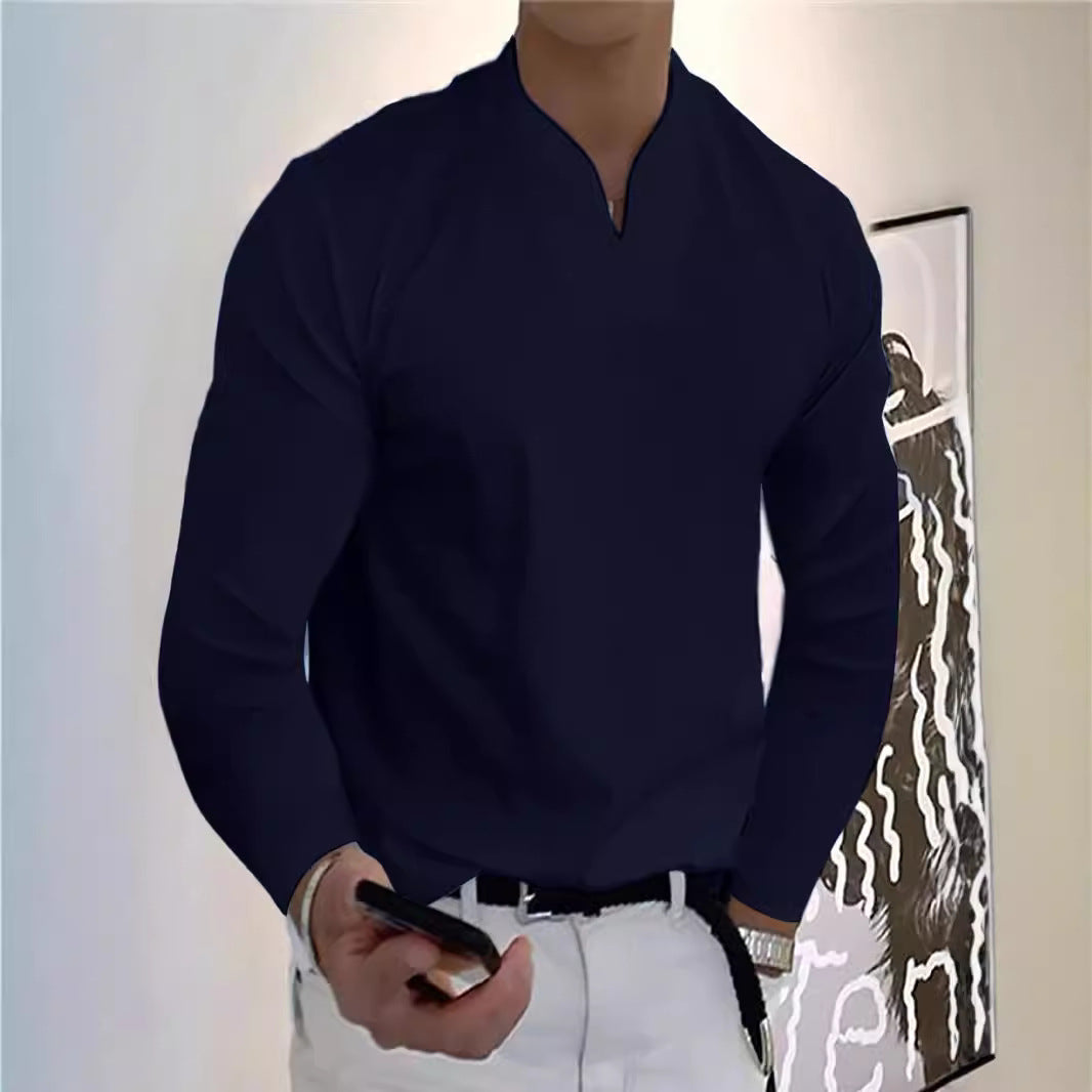 Herren Lässiges Langarmshirt Echo Archiv