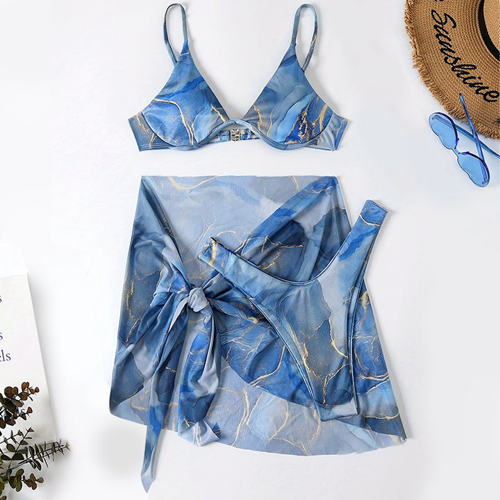 Damen Bikini-Set mit floralem Wickelrock Echo Archiv