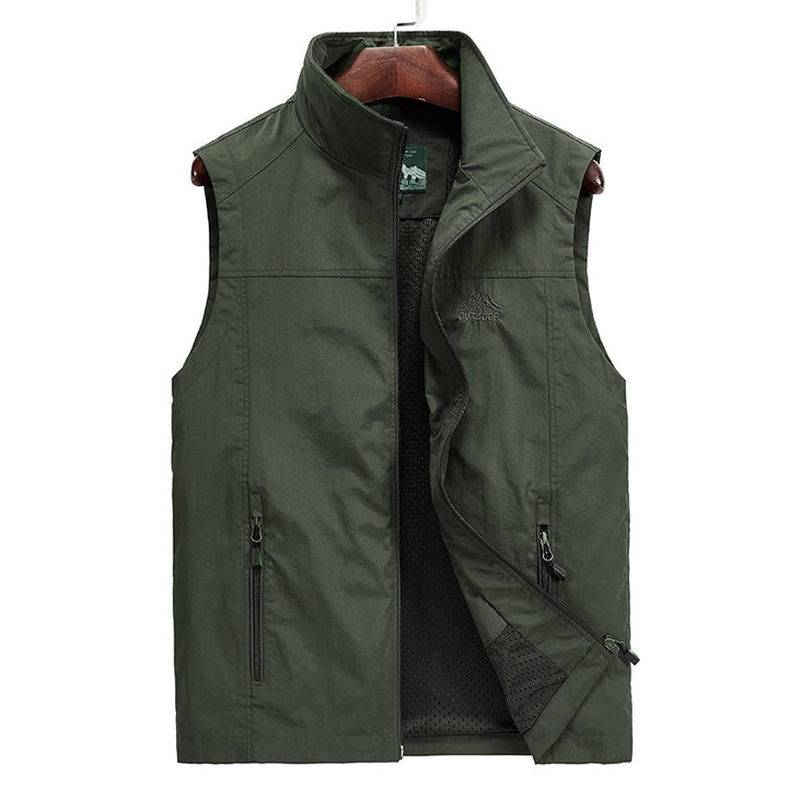 Herren Leichte Outdoor‑Softshellweste mit atmungsaktivem Meshinnenfutter und verdeckten Reißverschlusstaschen – Marzano