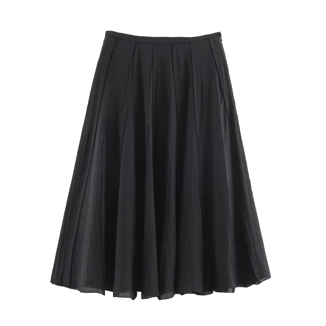 Damen Langer Plissee Maxirock mit Chiffonlage und seitlichem Reißverschluss Echo Archiv