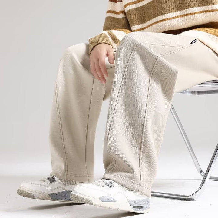 Damen Lounge-Jogginghose mit weitem Bein und Keder-Naht Echoarchiv