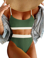 Damen Bikini-Set mit hochwertigem Strukturdesign und verstellbaren Trägern Echo Archiv
