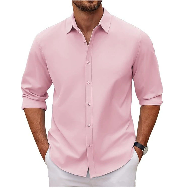 Herren Baumwollhemd mit elegantem Schnitt und modernen Details Echoarchiv