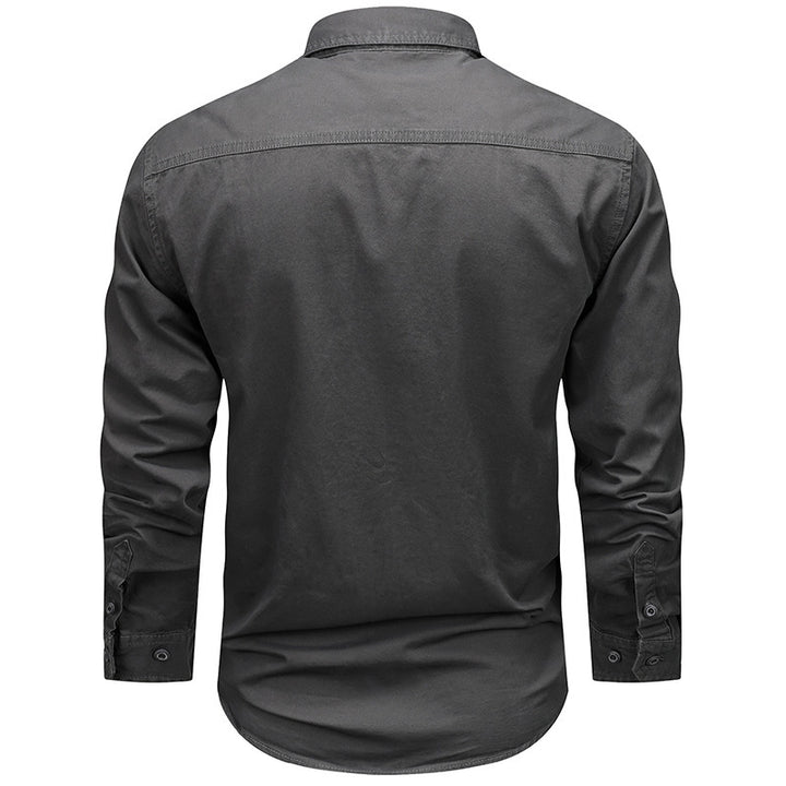 Herren Funktionales Langarmhemd mit Taschen Echo Archiv