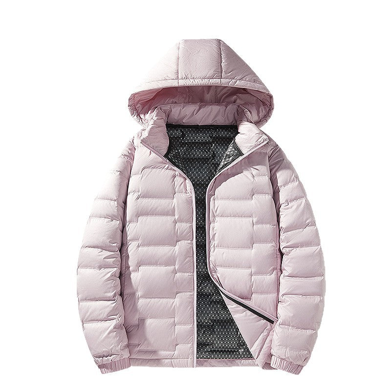 Herren Ultraleichte Steppjacke mit Kapuze und Thermofutter Echo Archiv