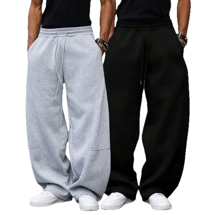 Herren weite Sweatpants im Baggy Cut mit elastischem Bund, Tunnelzug und Eingrifftaschen Echo Archiv