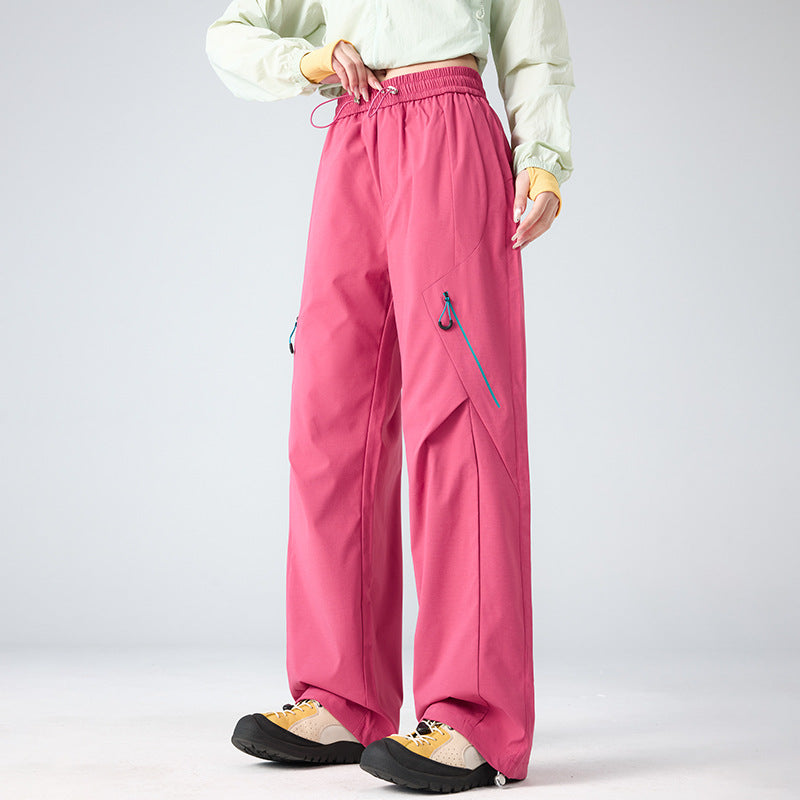 Herren Weite technische Cargo-Hose mit Utility-Taschen und elastischem Bund Echoarchiv