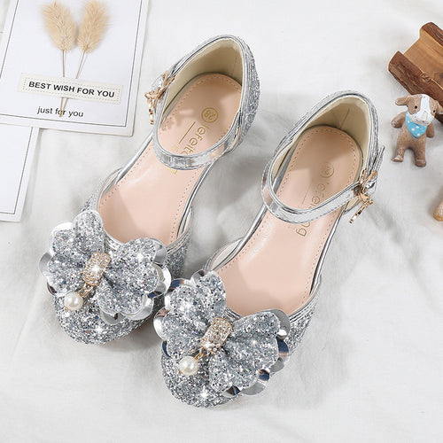 Mädchen Ballerina Schuhe mit funkelndem Blumenmotiv Echo Archiv