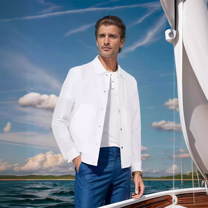 Herren modische Übergangsjacke mit praktischen Taschen Echoarchiv