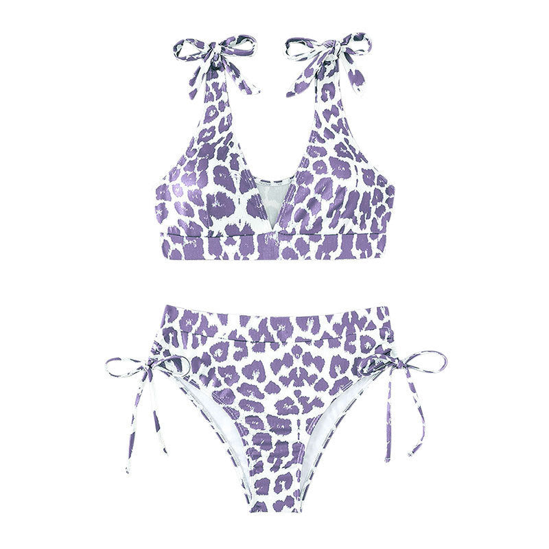 Damen Bikini-Set mit verstellbaren Trägern und hohem Bund Echo Archiv