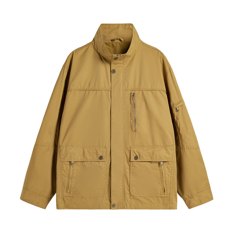 Herren leichte Outdoor-Utility Jacke mit Stehkragen Echo Archiv