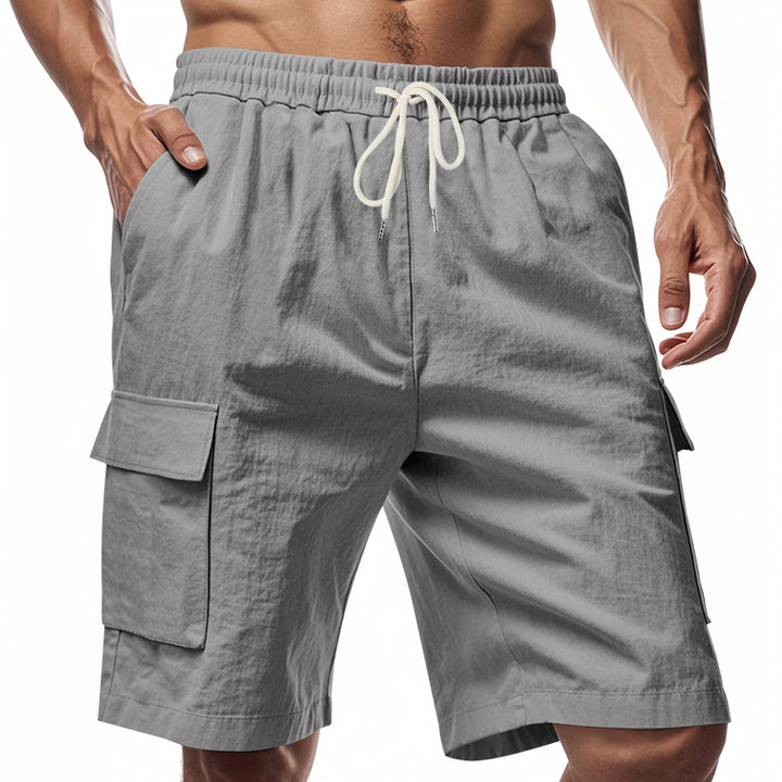 Herren lässige Cargo-Shorts mit elastischem Bund und praktischen Seitentaschen Echoarchiv