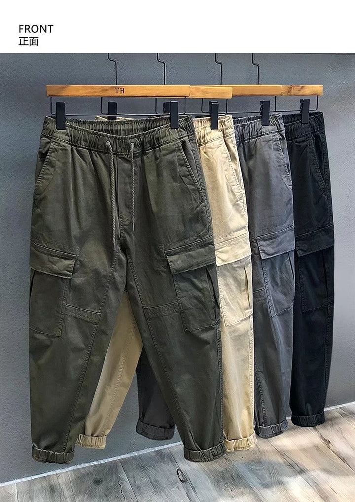 Herren Cargohose im Camouflage-Utility-Stil mit geradem Bein und robustem Canvas Echoarchiv