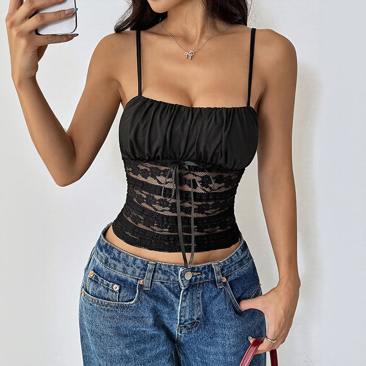 Damen Weite Stonewashed Jeans mit tiefer Taille und Palazzo-Bein Echoarchiv