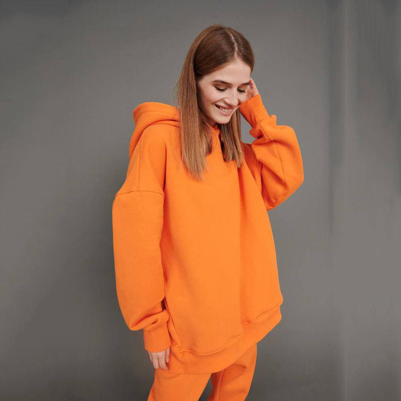 Damen nan oversized Kapuzen-Loungewear-Set mit extragroßer Kapuze und taillierter Jogginghose Echo Archiv