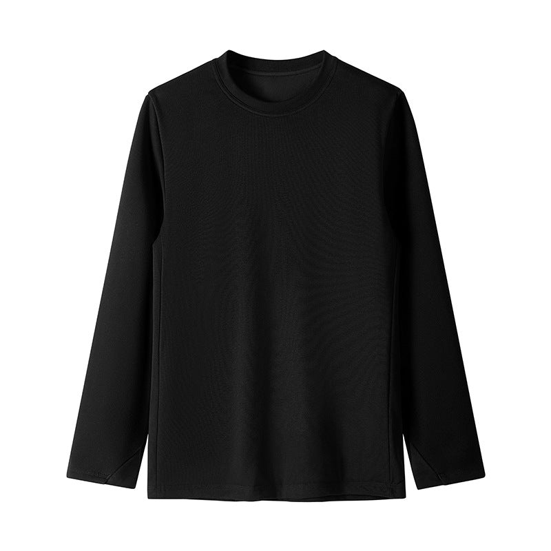 Unisex Langärmeliges Soft‑Touch‑Basics‑Shirt mit Rundhalsausschnitt Drune