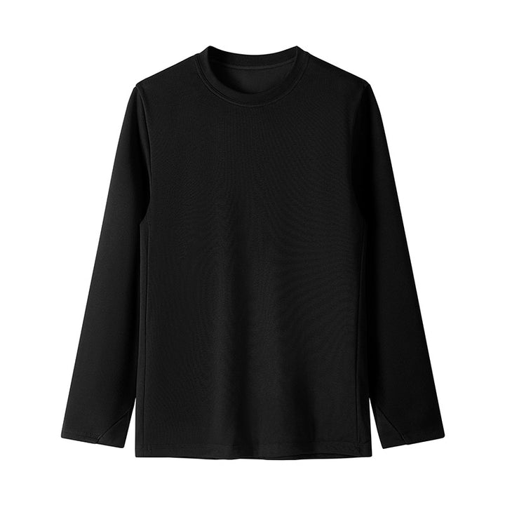 Unisex Langärmeliges Soft‑Touch‑Basics‑Shirt mit Rundhalsausschnitt Drune