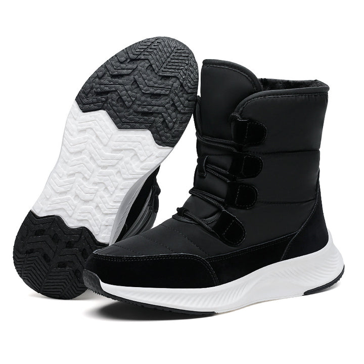 Damen Thermo-Schneestiefel mit gesteppter Isolierung, Teddyfutter und griffiger Profilsohle Echo Archiv