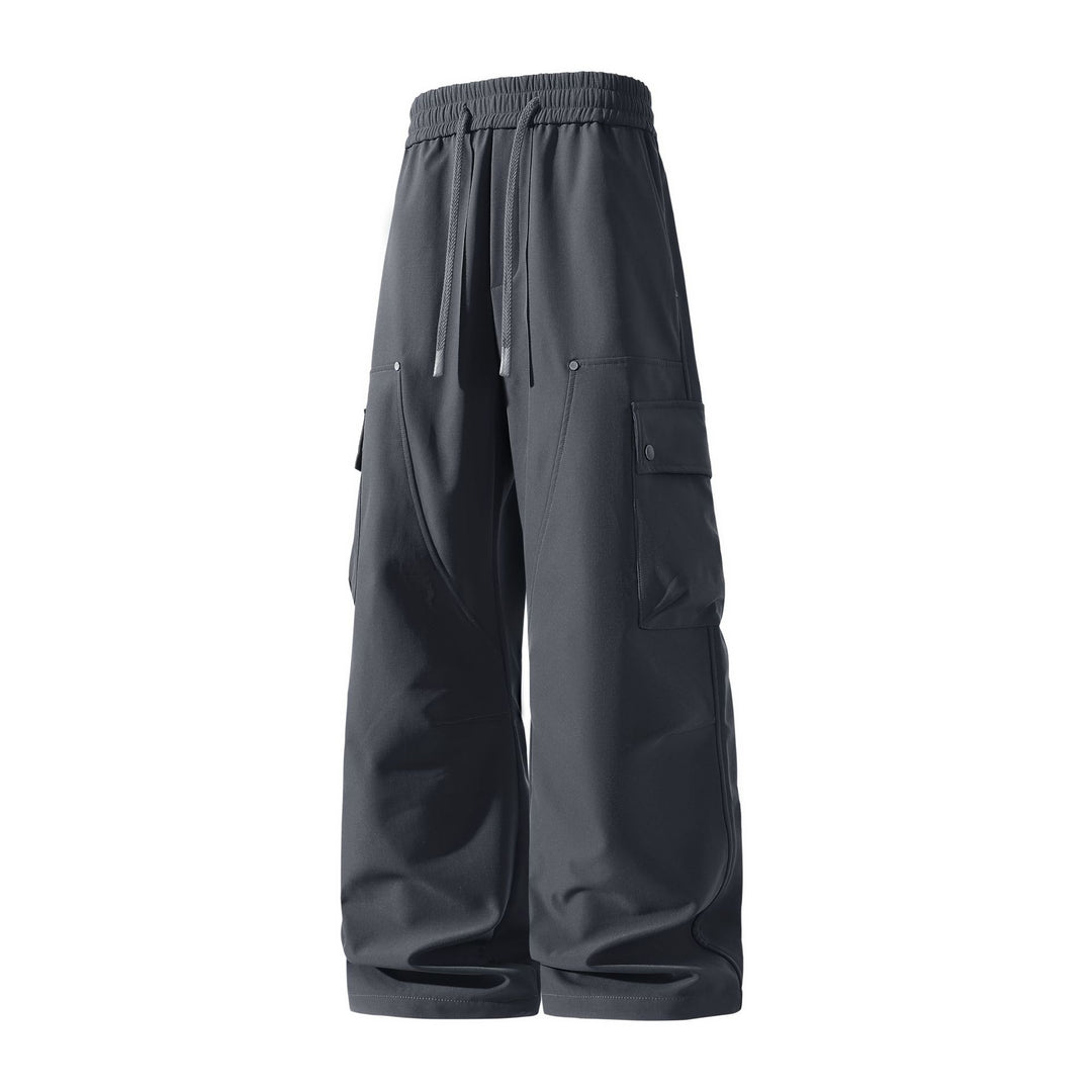 Damen Weite Cargo-Shorts mit elastischem Tunnelzugbund und Multifachtaschen Echo Archiv