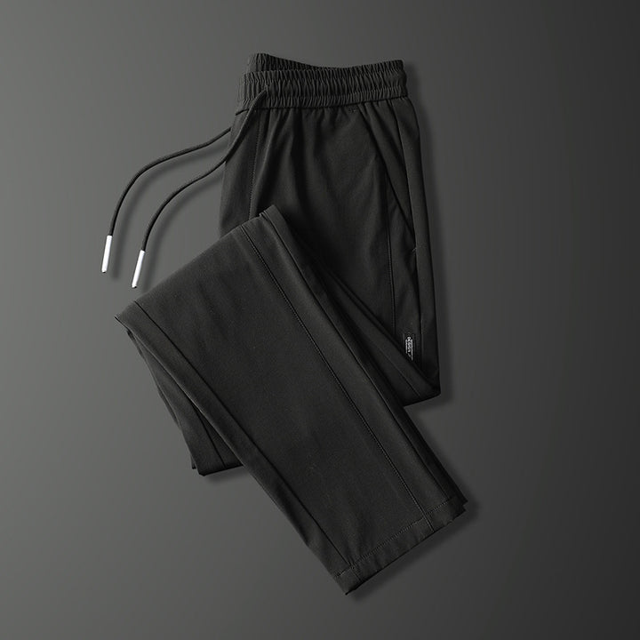 Herren sportliche Sweatpants mit verstellbarem Kordelzug und seitlichen Reißverschlusstaschen Echoarchiv