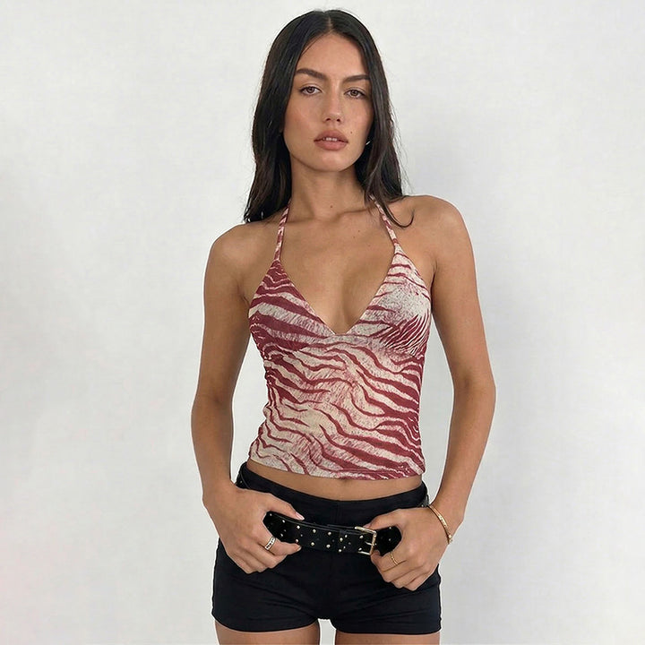 Damen tierisches print Top Echo Archiv