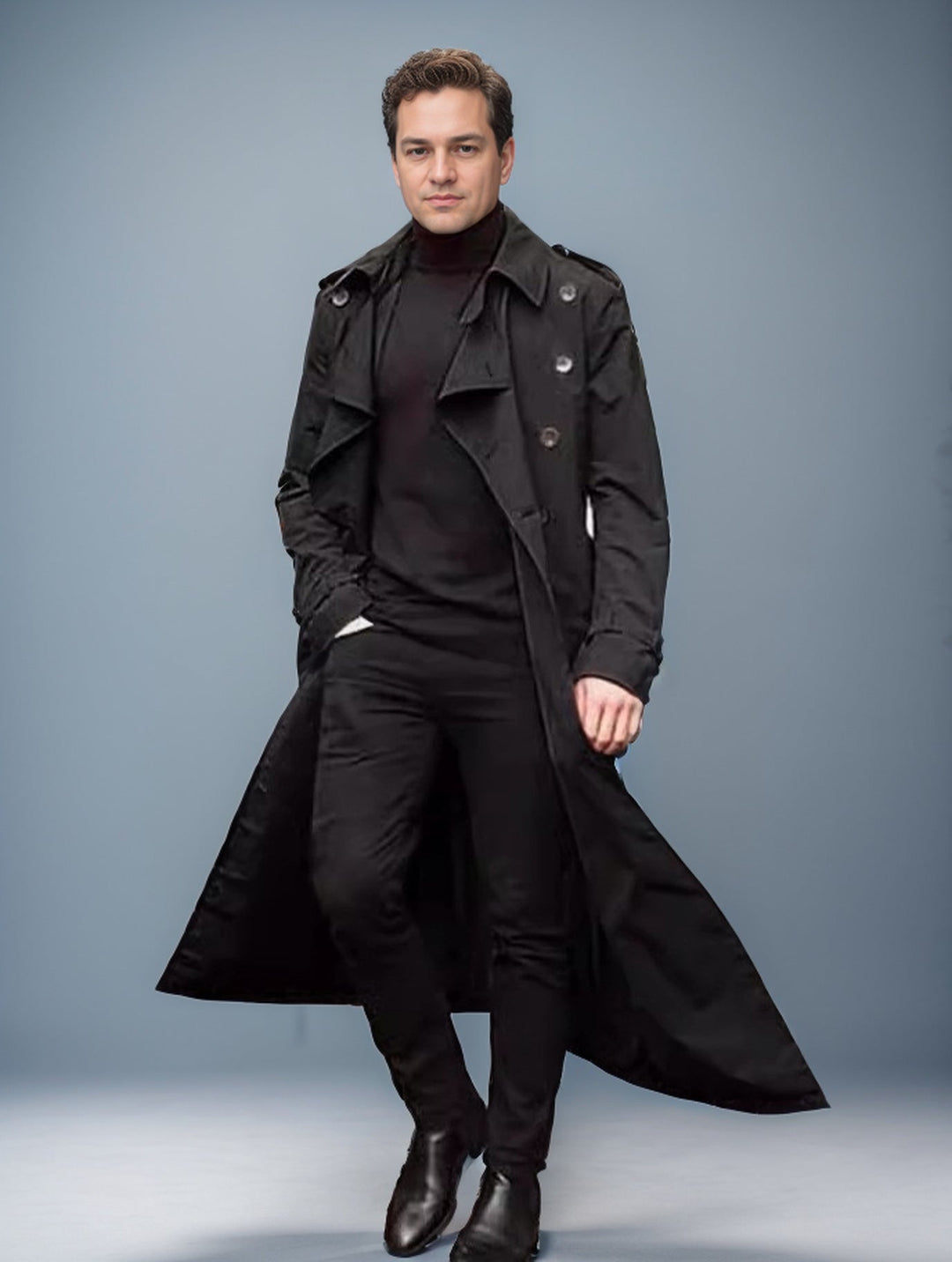 Herren Langer Trenchcoat Echoarchiv